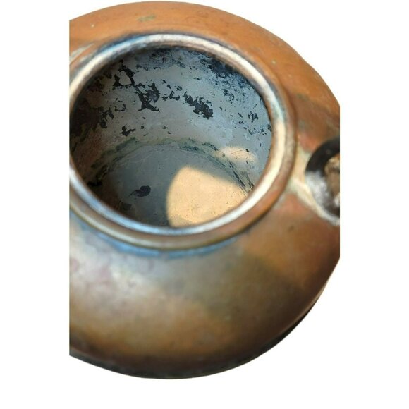 Antique Copper Teakettle English Early 20th Century Classic Handled Lidded JS408 - Picture 5 of 16